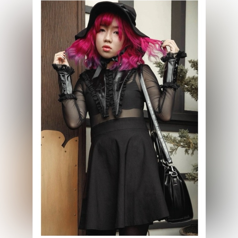 Killstar Cemetery Drive Mesh Dress